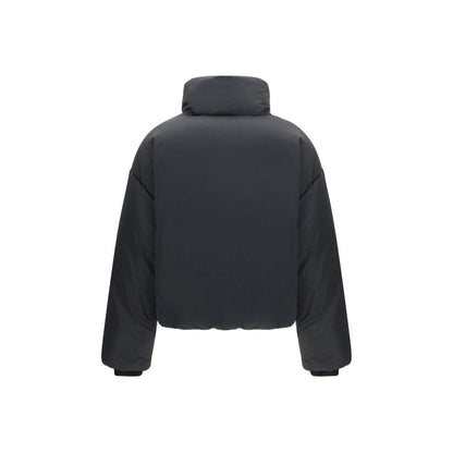 Ami Paris Schwarze, durchgehende Jacke aus Polyamid