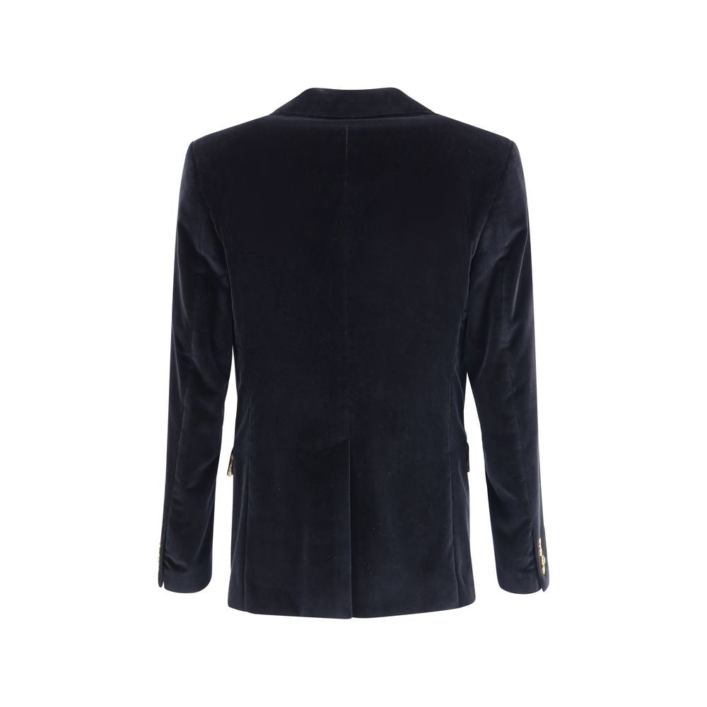 Dolce &amp; Gabbana Schwarzer Blazer aus Baumwolle