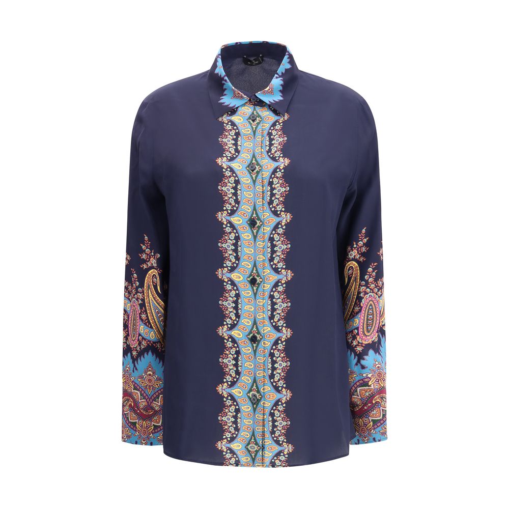 Etro Seidenhemd mit Paisley-Print