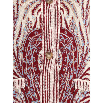 Etro Maxi-Cardigan aus Wolle und Baumwolle