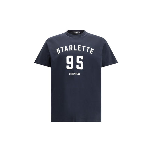 Dsquared² Schwarzes Baumwoll-T-Shirt