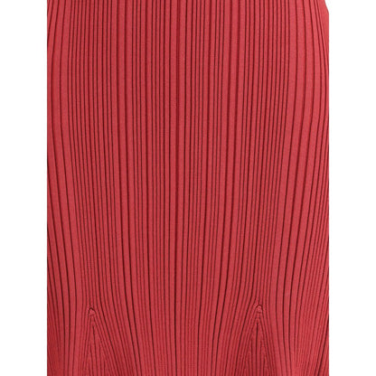 فستان ميدي محبوك مضلع من Self-Portrait