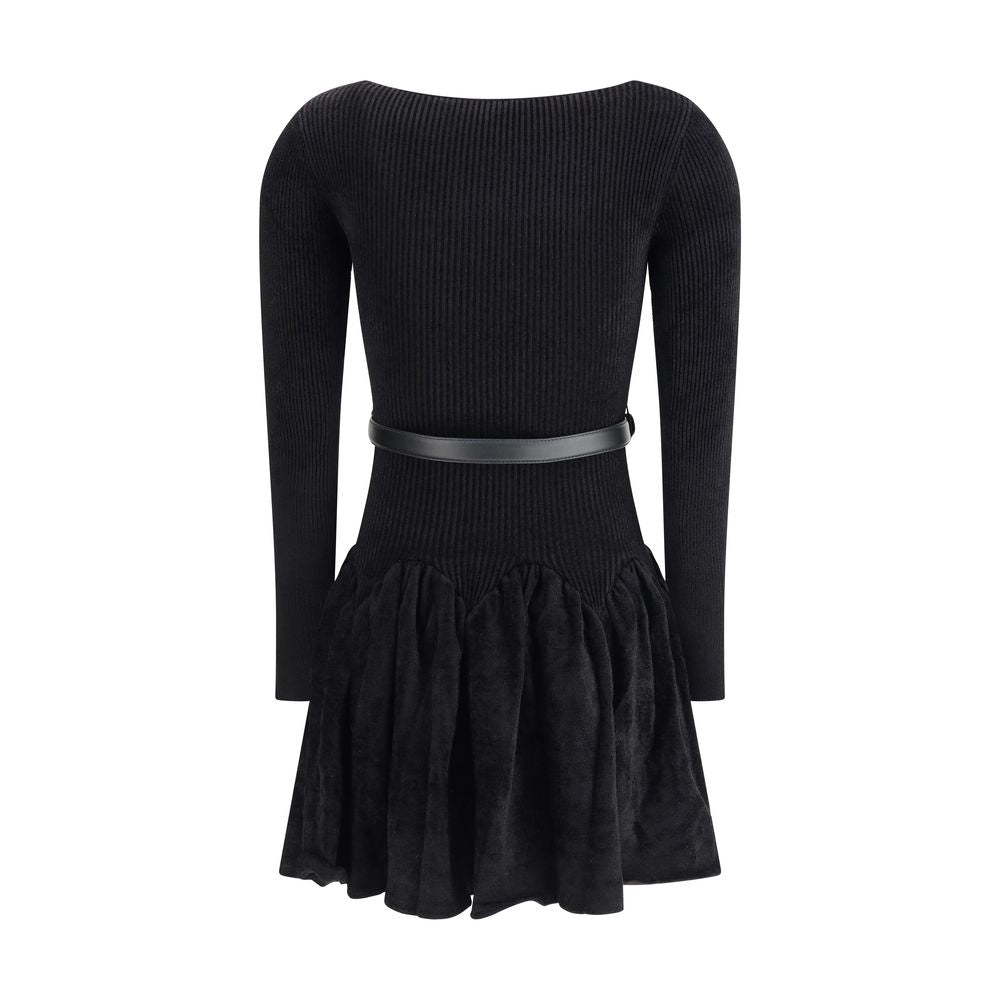 Self-Portrait Chenille-Strickkleid