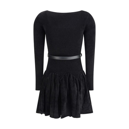 Self-Portrait Chenille-Strickkleid