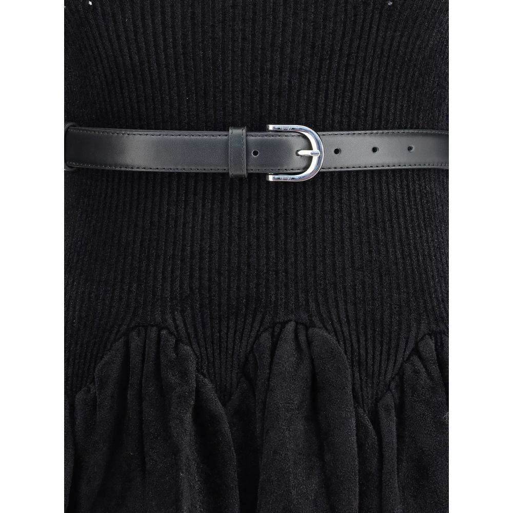 Self-Portrait Chenille-Strickkleid