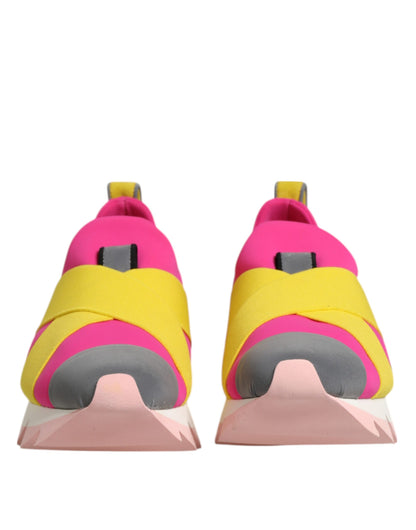 Dolce &amp; Gabbana Mehrfarbige elastische Ibiza-Sneakers aus Neopren