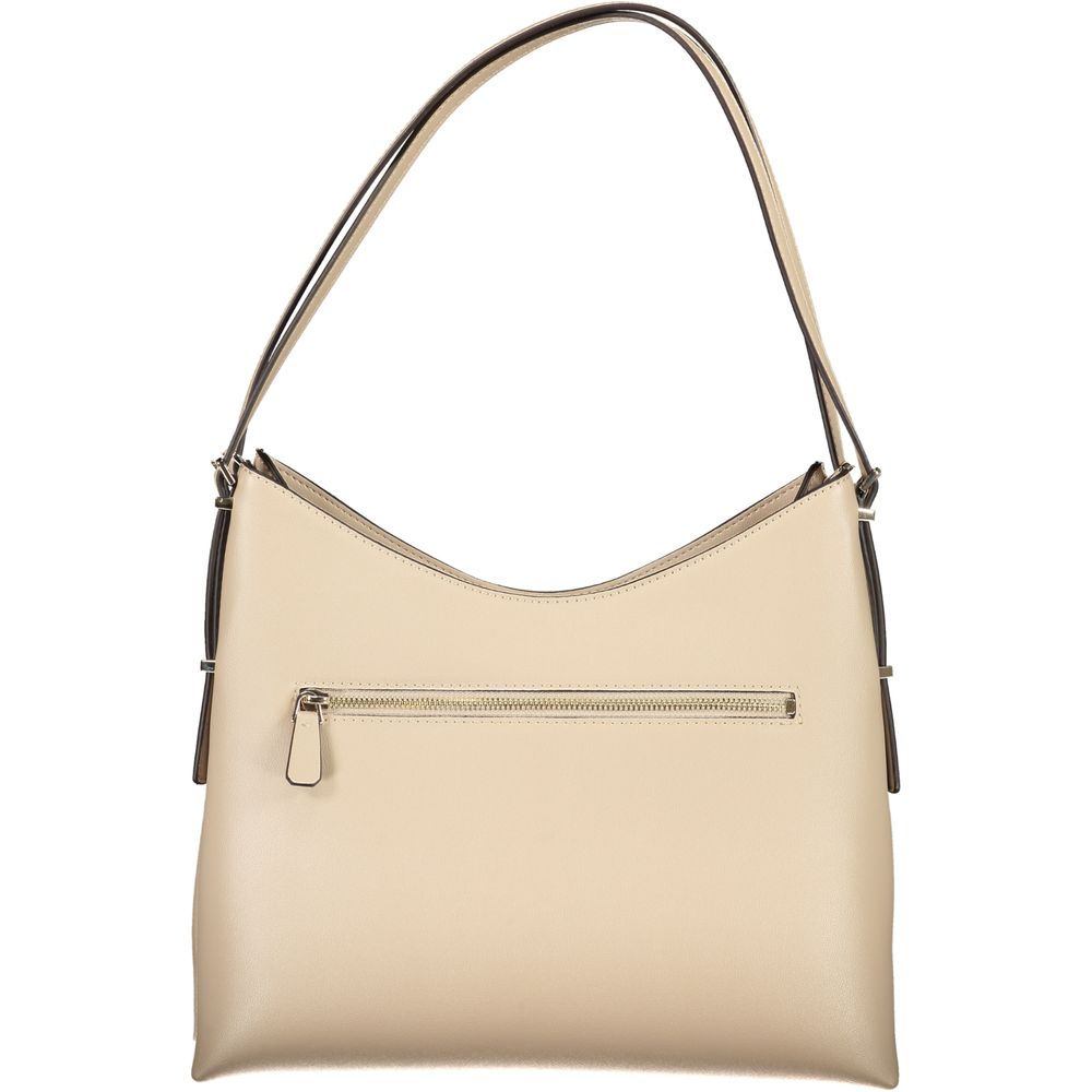 Guess Jeans Beige Polyethylen Damen Handtasche