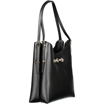 Guess Jeans Schwarze Polyethylen-Damenhandtasche