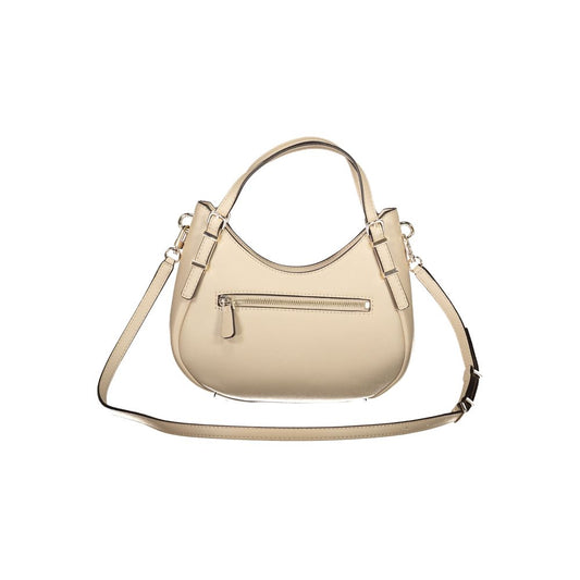 Guess Jeans Beige Polyethylen Damen Handtasche