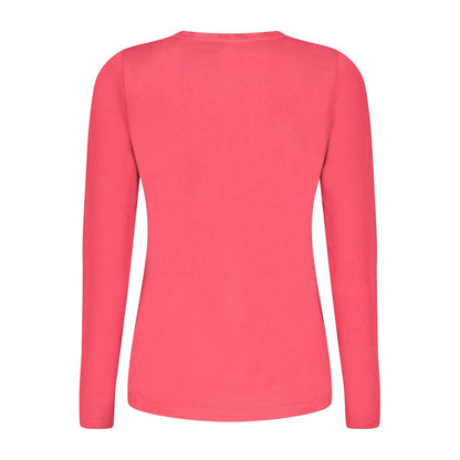 Pepe Jeans – Rotes Baumwoll-T-Shirt für Damen