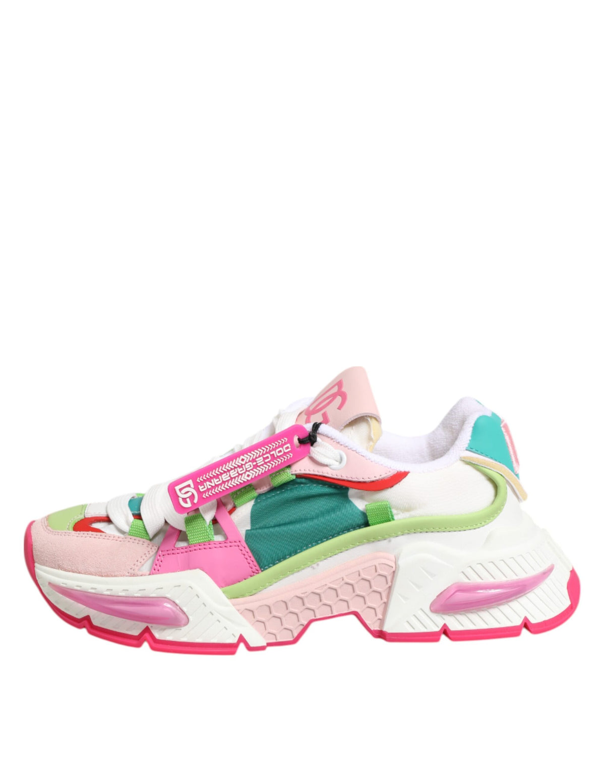 Dolce &amp; Gabbana Airmaster Low Top Sneaker aus mehrfarbigem Leder