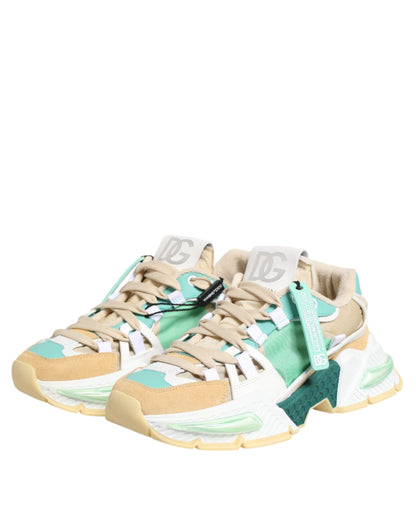 حذاء رياضي Airmaster متعدد الألوان من Dolce &amp; Gabbana منخفض الرقبة من الجلد