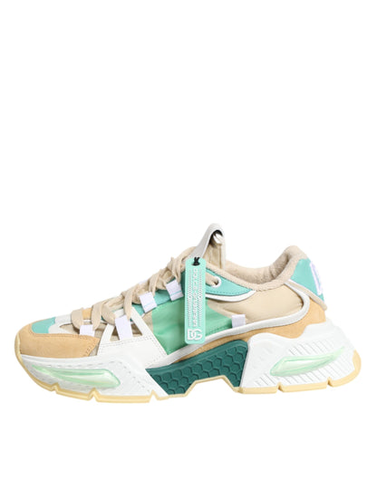 حذاء رياضي Airmaster متعدد الألوان من Dolce &amp; Gabbana منخفض الرقبة من الجلد