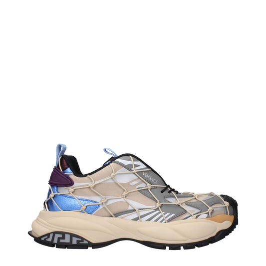Beige Stoff-Sneakers von Versace