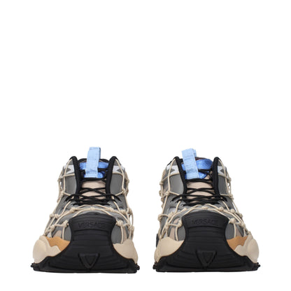 Beige Stoff-Sneakers von Versace
