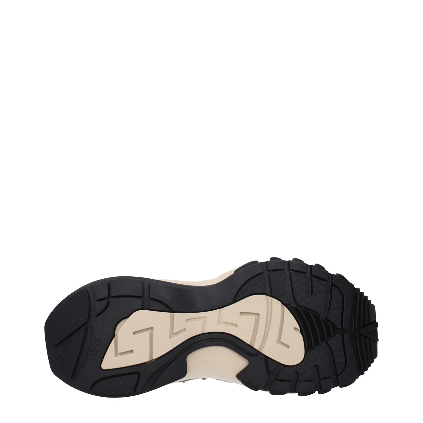 Beige Stoff-Sneakers von Versace