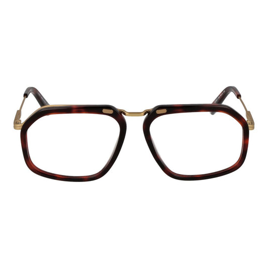 Ermenegildo Zegna Burgunderfarbene Metallbrille (Gestell)