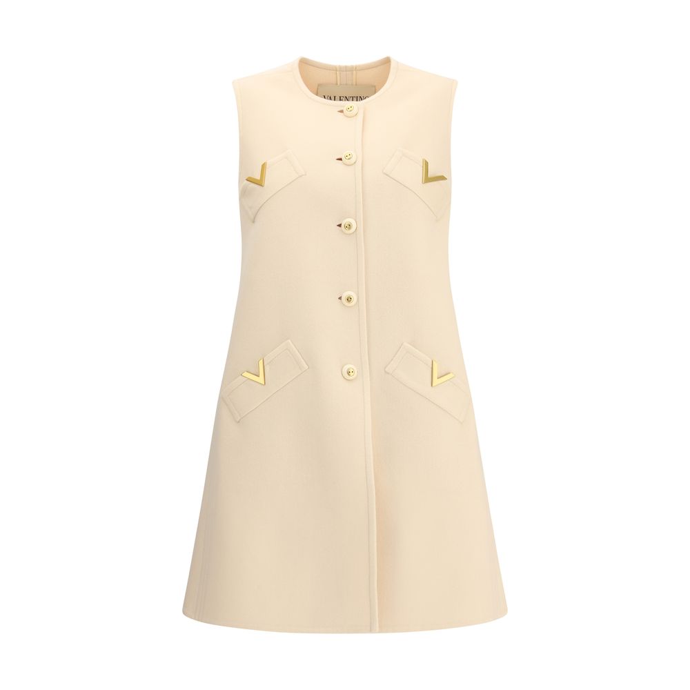 Valentino Wollkleidung aus cremefarbenem Fleece