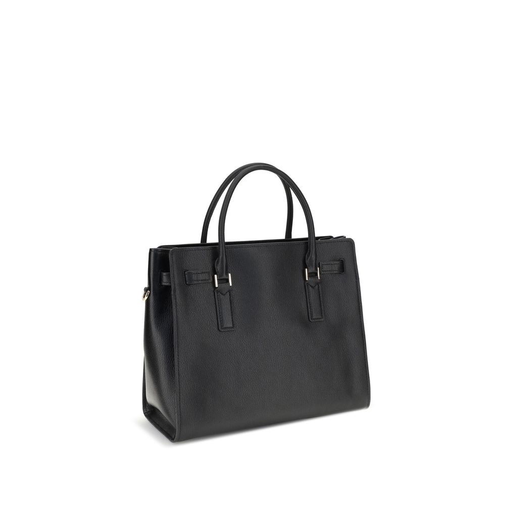 Michael Kors Schultertasche aus schwarzem Kalbsleder (Bos Taurus)