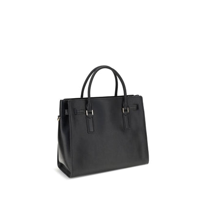 Michael Kors Schultertasche aus schwarzem Kalbsleder (Bos Taurus)