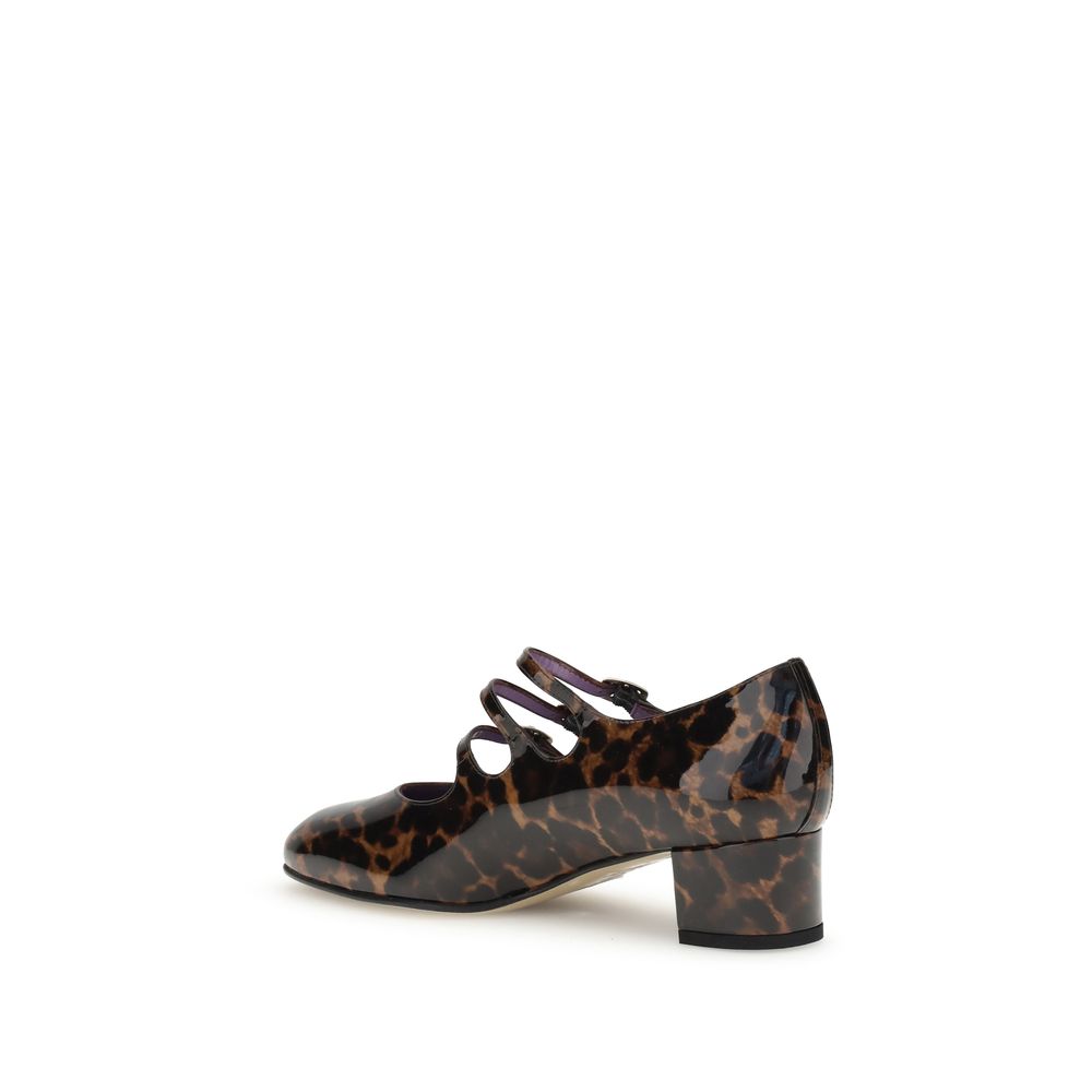 Carel Paris Kina Mary Jane Pumps Leopardenmuster