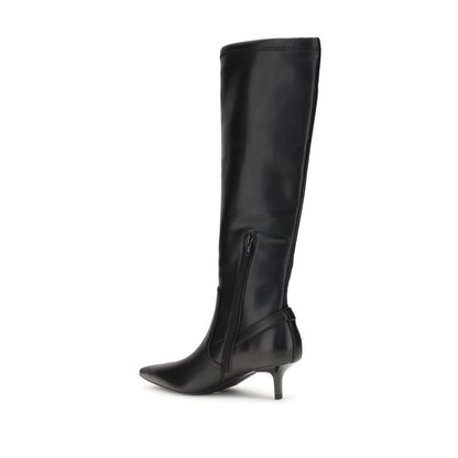 PINKO Black Goatskin Ankle Boots