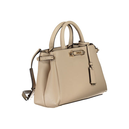 Guess Jeans Beige Polyethylen Damen Handtasche