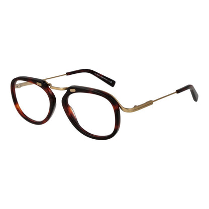 Ermenegildo Zegna Brille mit rotem Metallgestell (Brillenfassung)