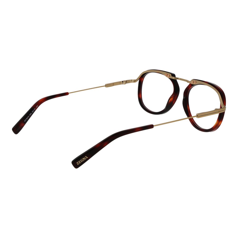Ermenegildo Zegna Brille mit rotem Metallgestell (Brillenfassung)
