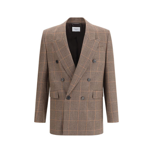 Saint Laurent Prince de Galles Wollblazer