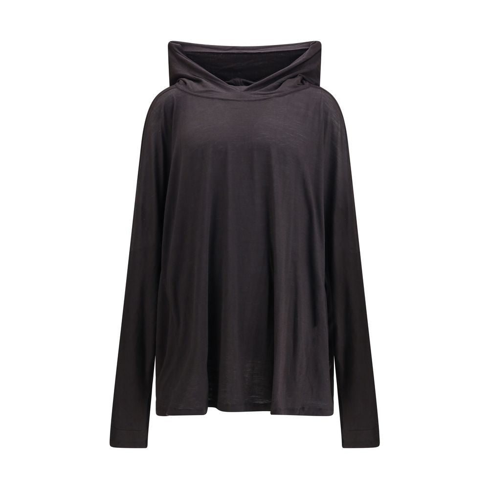 Rick Owens Langes T-Shirt mit Kapuze