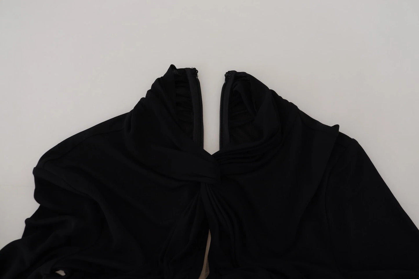 Dsquared² – Schwarzes Minikleid aus Viskose mit langen Ärmeln und Cut-Outs