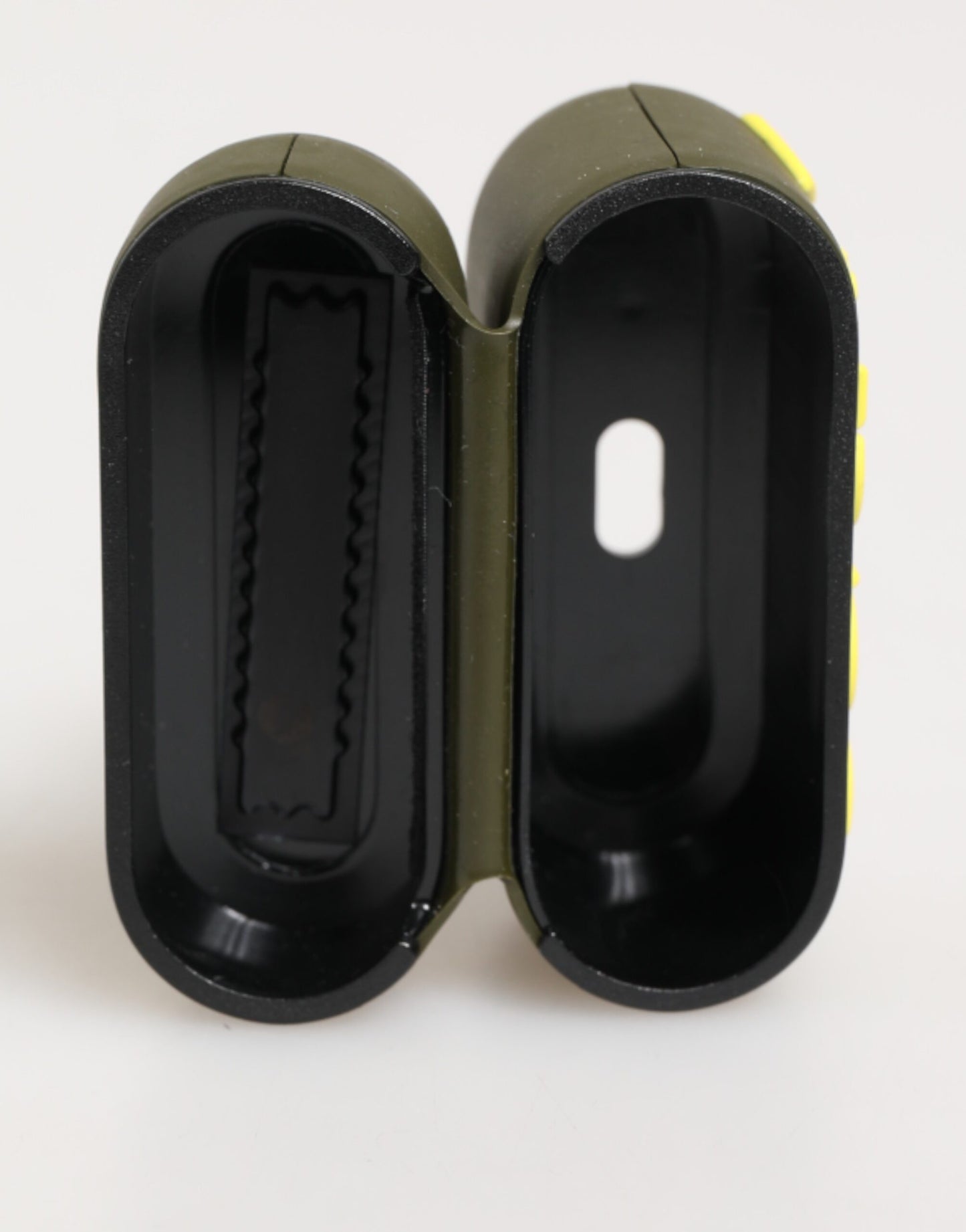 Dolce &amp; Gabbana – Airpods-Etui aus Gummi mit geprägtem Logo in Armeegrün