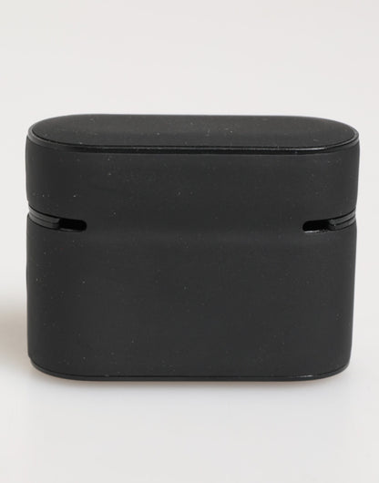 Dolce & Gabbana Black Mint Rubber Logo Embossed Accessory Airpods Case