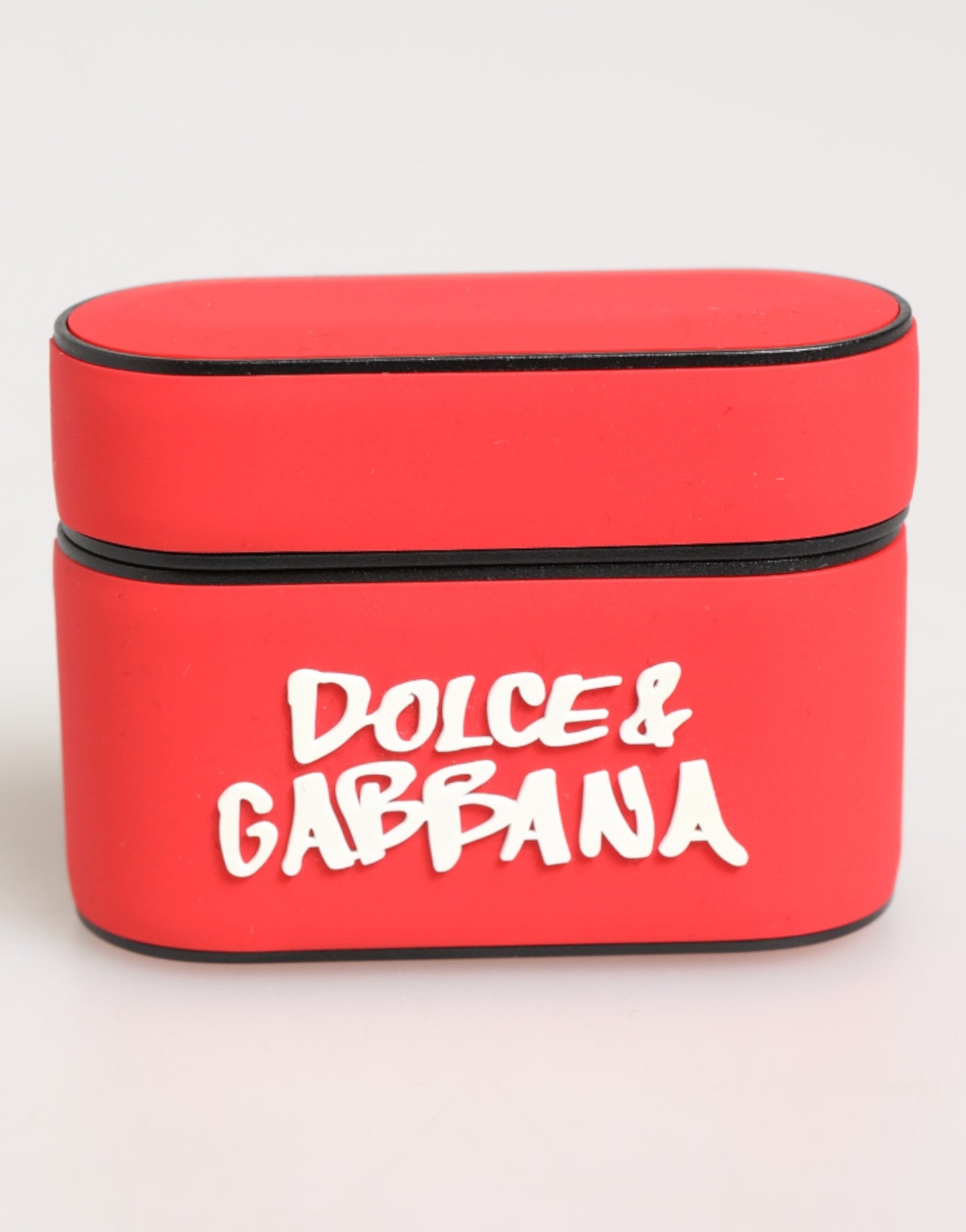 Dolce &amp; Gabbana Rotes PVC-Airpods-Etui mit DG-Logoprägung für Herren
