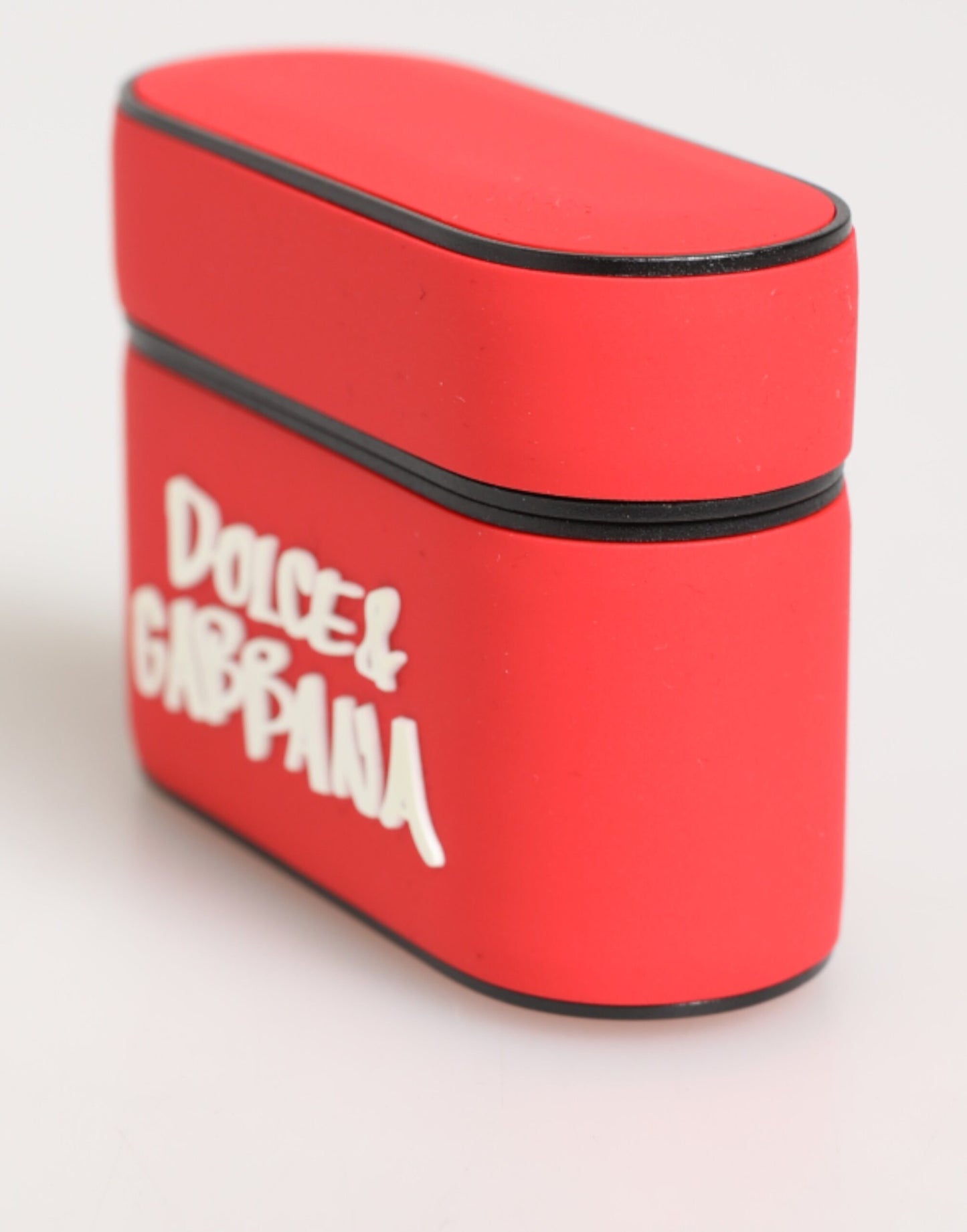 Dolce &amp; Gabbana Rotes PVC-Airpods-Etui mit DG-Logoprägung für Herren