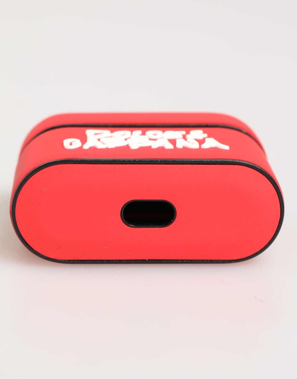 Dolce &amp; Gabbana Rotes PVC-Airpods-Etui mit DG-Logoprägung für Herren