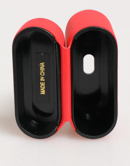 Dolce &amp; Gabbana Rotes PVC-Airpods-Etui mit DG-Logoprägung für Herren