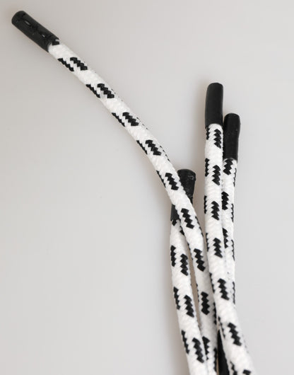 Dolce &amp; Gabbana Schlüsselanhänger mit DG-Logo, Polyester, Schwarz/Weiß