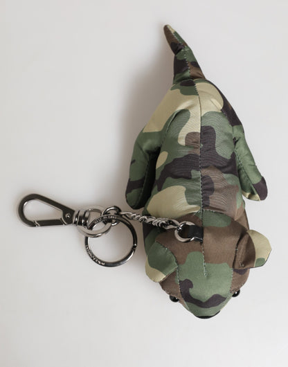 Dolce &amp; Gabbana Camouflage Multicolor Animal Silhouette Schlüsselanhänger