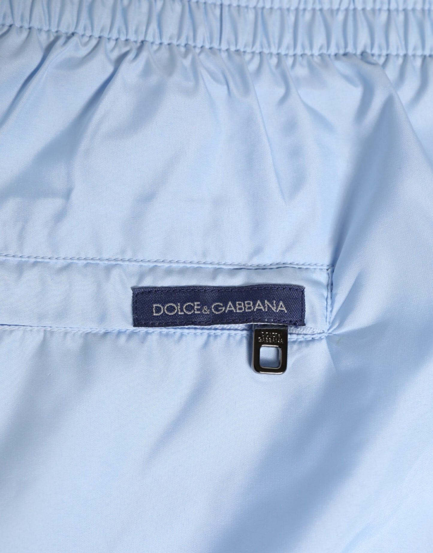 Dolce &amp; Gabbana Hellblaues Nylon-DG-Logoband für Herren