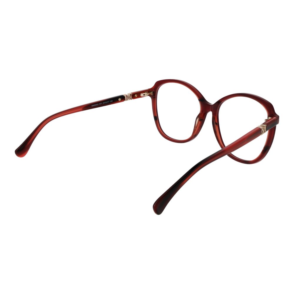 Max Mara Burgunderfarbene Kunststoffbrille (Gestell)
