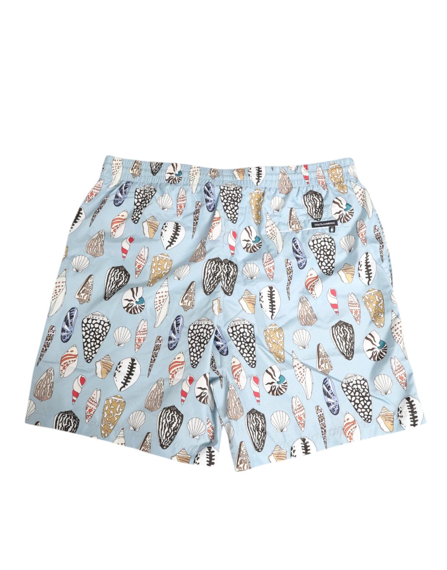 Dolce &amp; Gabbana – Blaue Nylon-Shorts mit Muschelprint für Herren