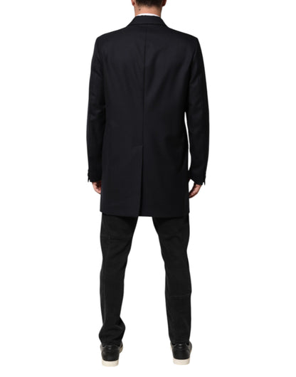 Dolce &amp; Gabbana Dunkelblaue Wolljacke für Herren, Mantel, Blazer, Anzug