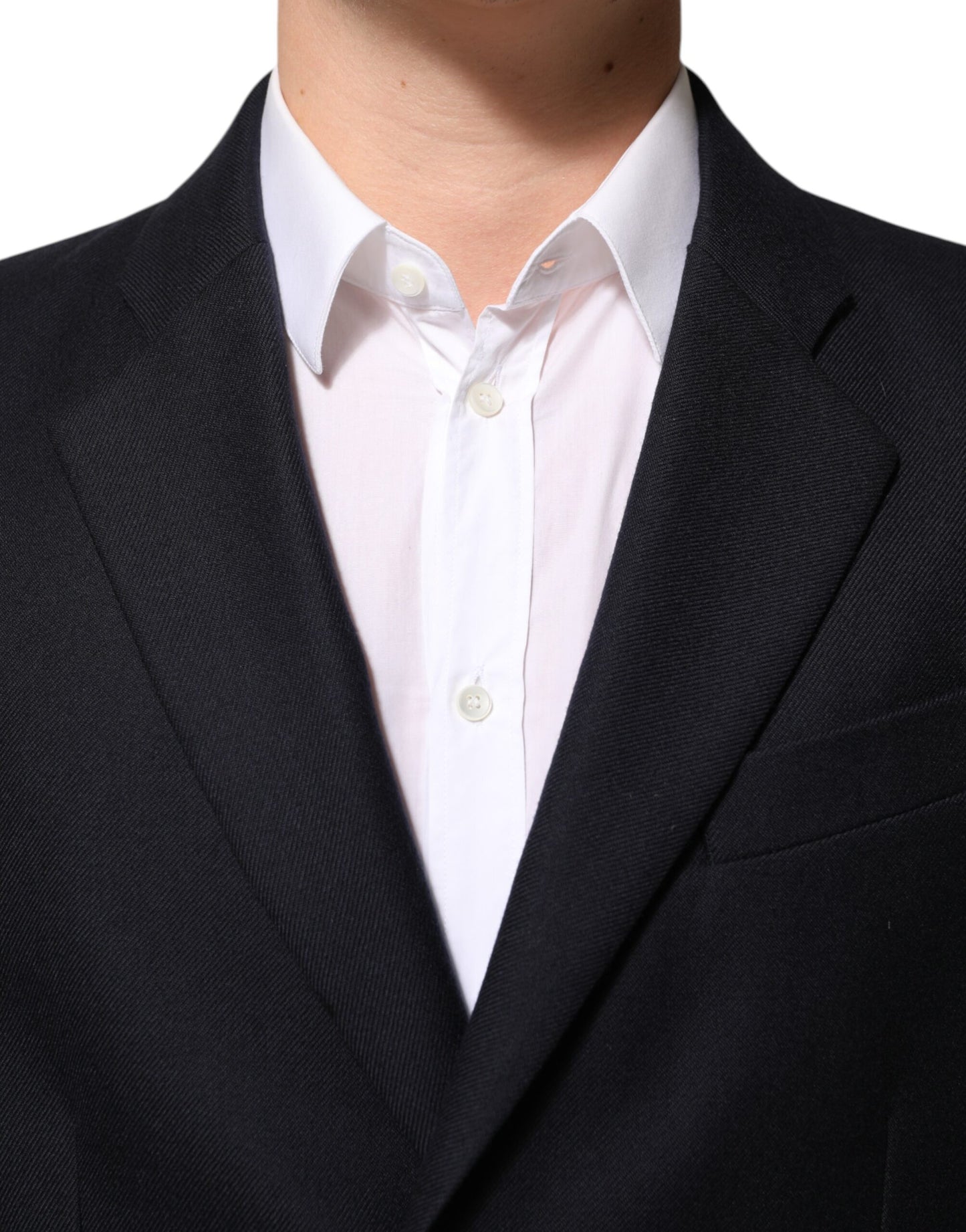 Dolce &amp; Gabbana Dunkelblaue Wolljacke für Herren, Mantel, Blazer, Anzug