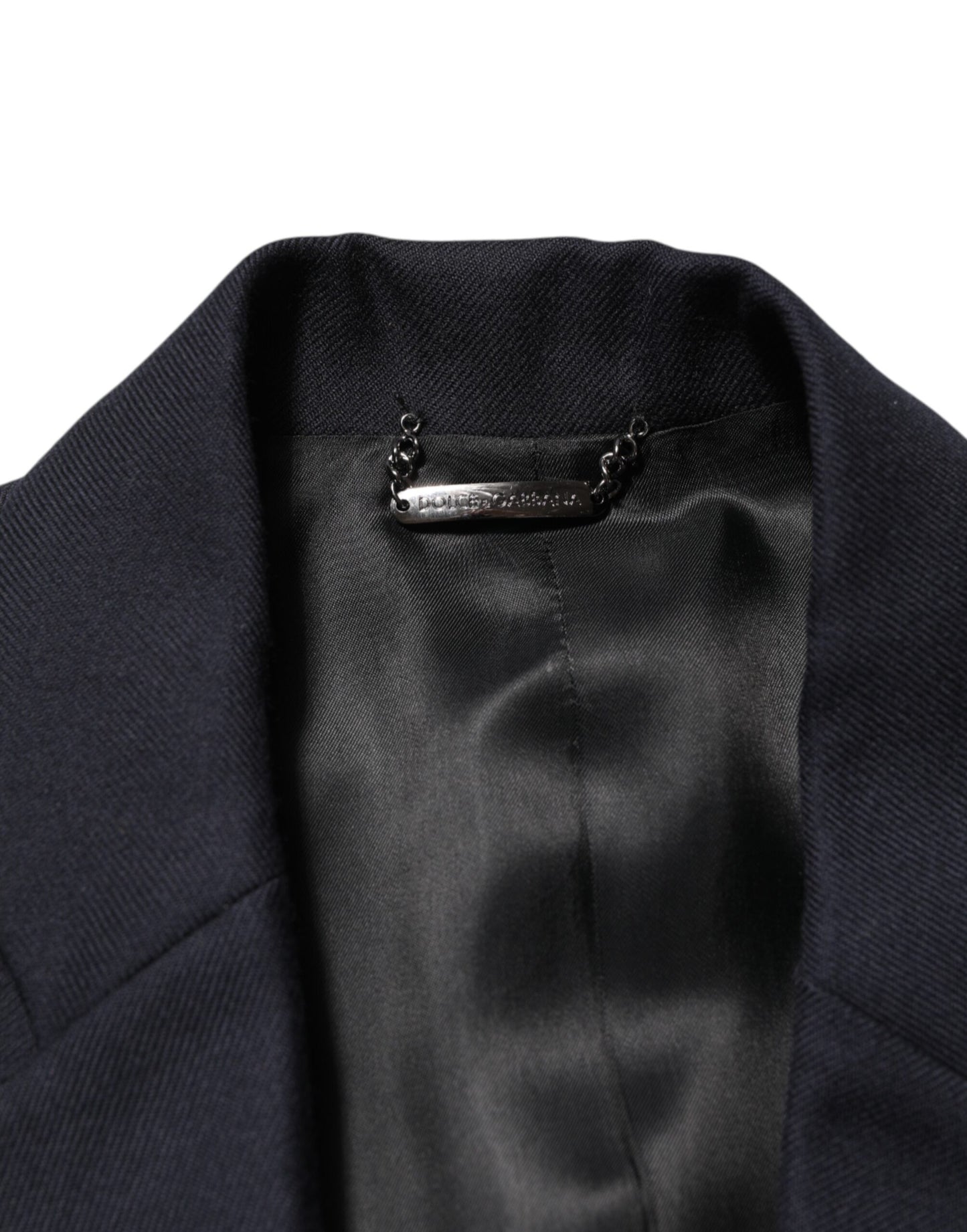 Dolce &amp; Gabbana Dunkelblaue Wolljacke für Herren, Mantel, Blazer, Anzug
