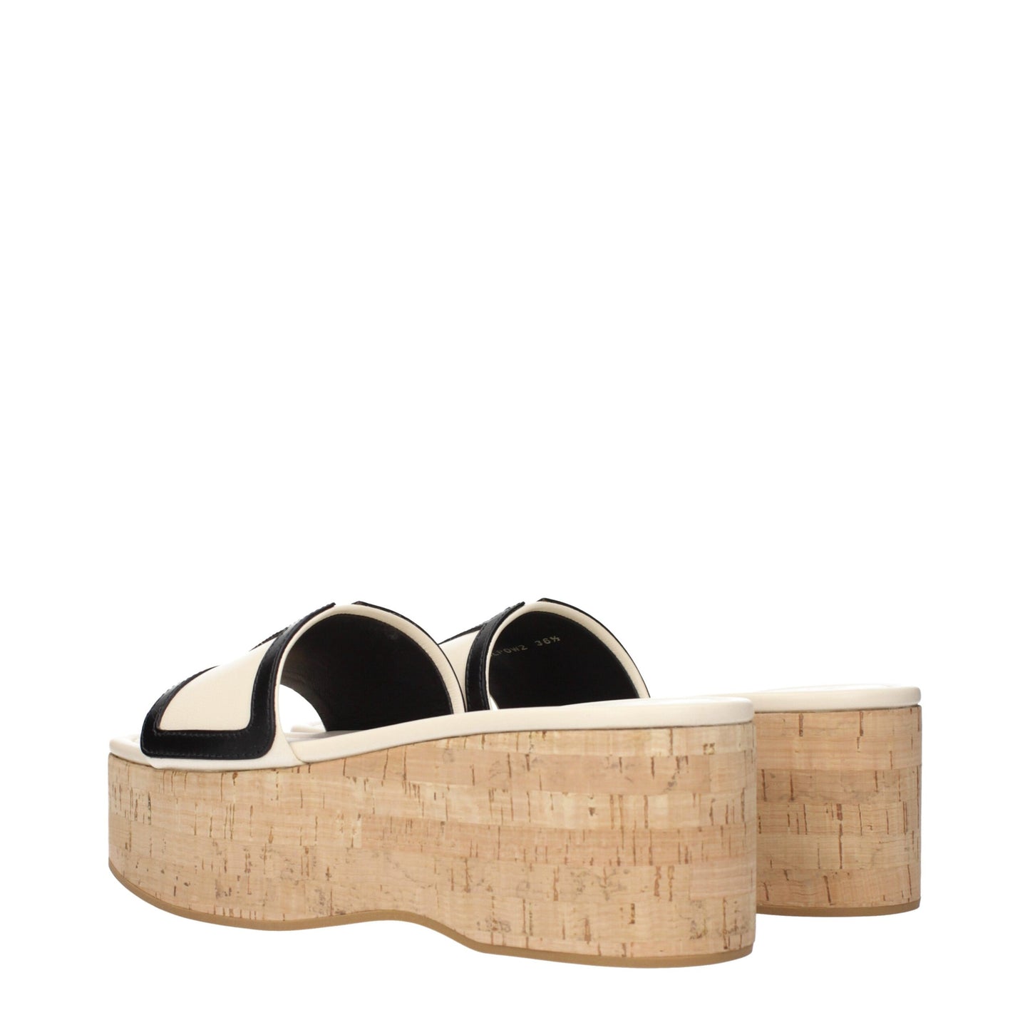Valentino Garavani – Beige Keilsandalen aus Leder