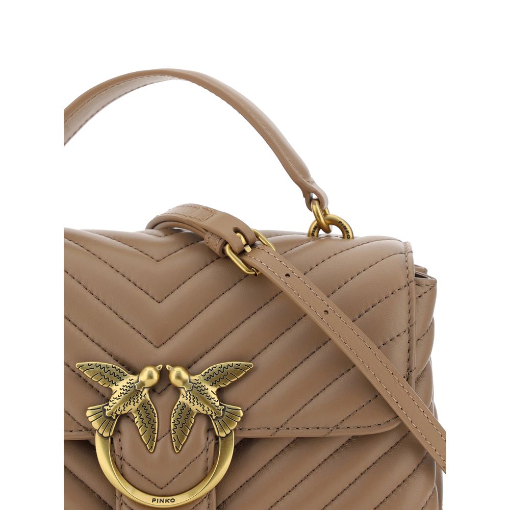 PINKO Braun Kalbsleder Bos Taurus Geldbörse