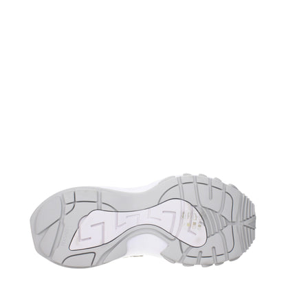 Versace – Niedrige Sneakers aus goldenem Stoff