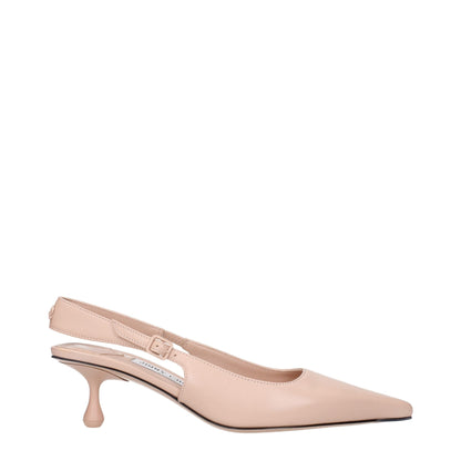Jimmy Choo Pinkfarbene Lederpumps